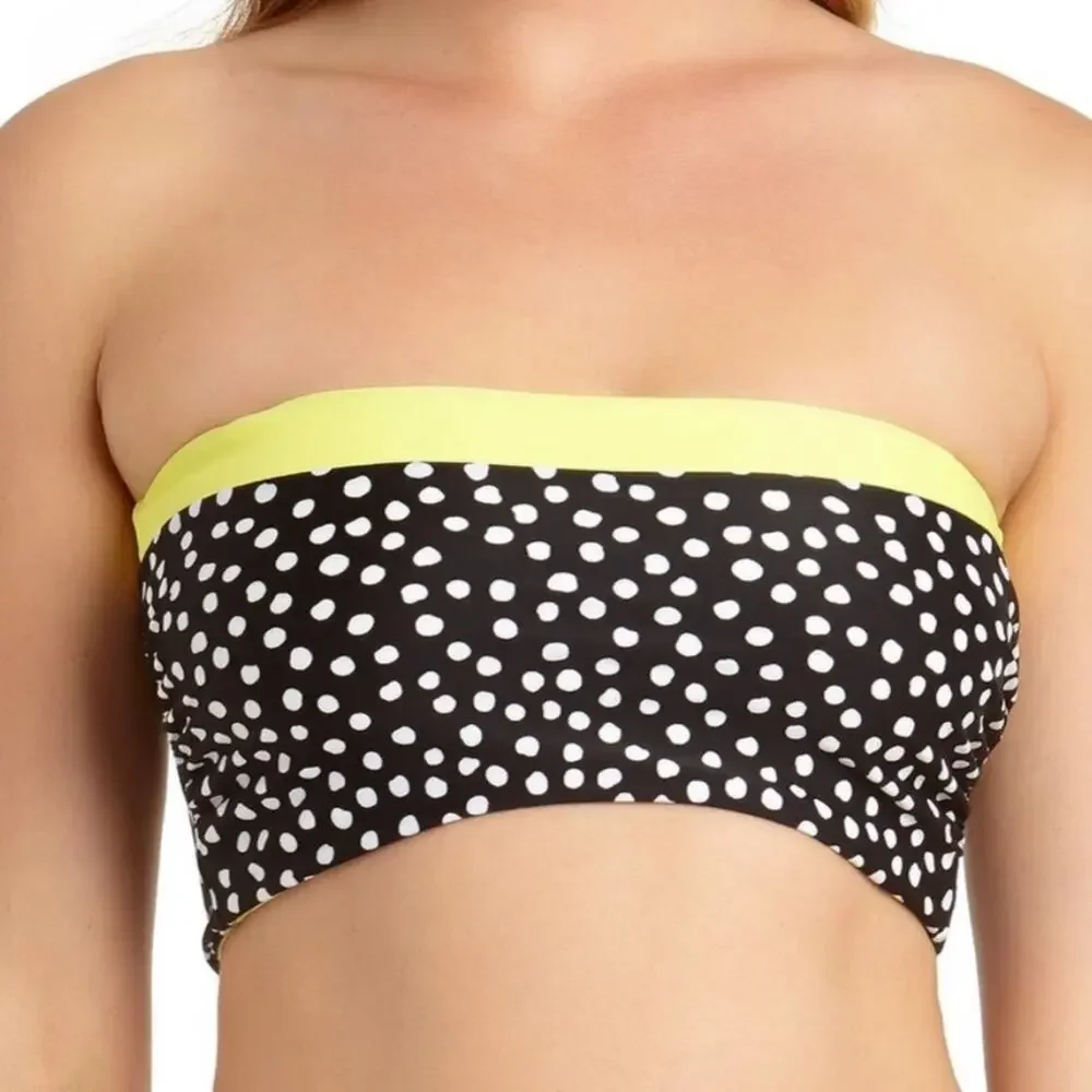 California Waves reversible bandeau swim top Lg